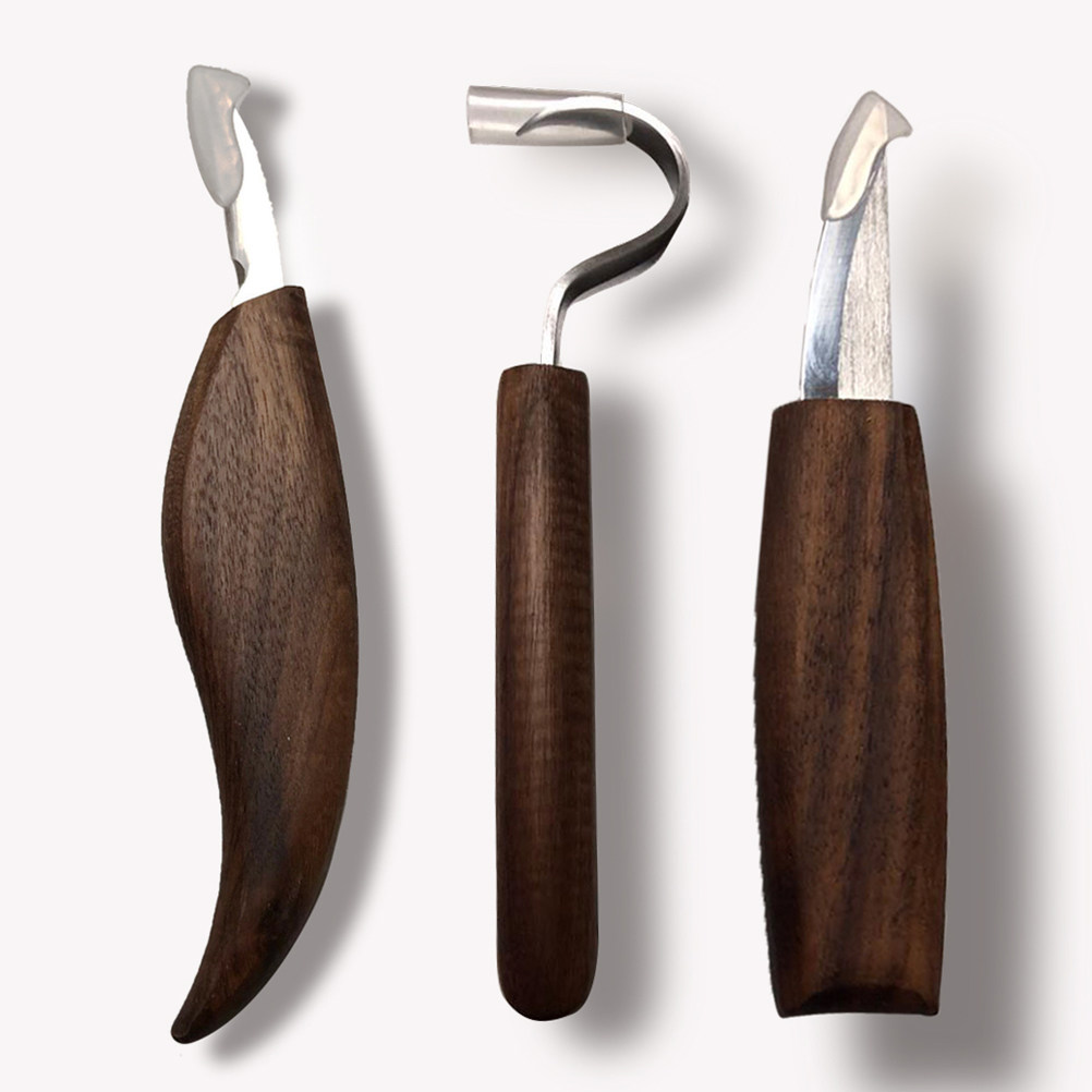 Wood Chisel Set - 5-teiliges Set aus Edelstahl-Werkzeugen zum Holzschnitzen